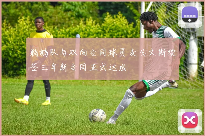 鹈鹕队与双向合同球员麦戈文斯续签三年新合同正式达成